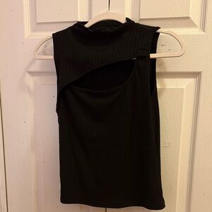 Black Sleeveless Women's Top